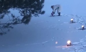 Lady Confused by Light Bulb Shenanigans