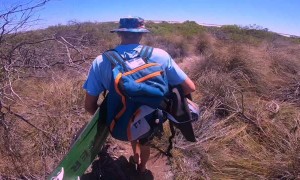 Kitesurfing on a Pink Lagoon