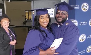 Husband Surprises Wife with Same Day Graduation
