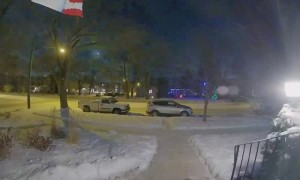 Meteor Streaking Across Saskatoon