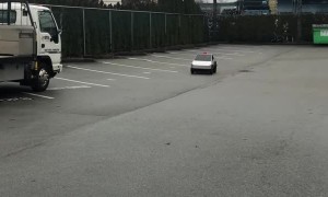 First Ride in His Mini Cybertruck