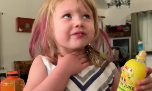 Little Girl Tries Lemon Juice