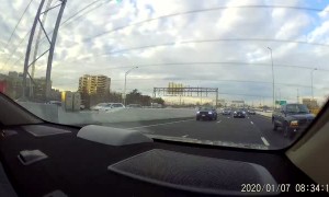 Truck Get Rude When it Runs Out of Road