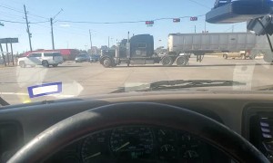 SUV Tows a Big Rig