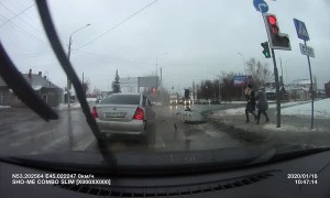 Red Light Runner Swiped in Russia