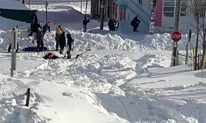 St. John's Residents Enjoy Snow Day