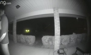 Distracting Fireworks Makes Man Fall