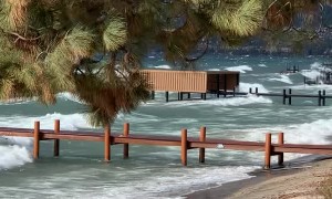 Windstorm Leads to Big Waves on Lake Tahoe
