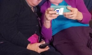 Sisters Learning how to do Selfies