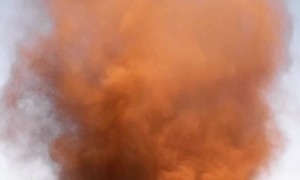 Dust Devil Rips Through Desert