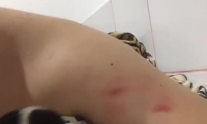 Hungry Puppy Mistakes Arm for Bottle