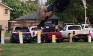 Unintended Upside Down Zipline Ride