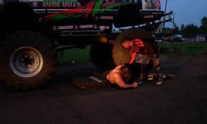 Strongman Turns Into Speed Hump