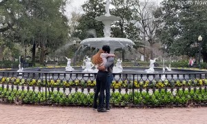 Girl Proposes to Unsuspecting Boyfriend in Forsyth Park