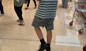 Shopping Center Floods After Severe Storm