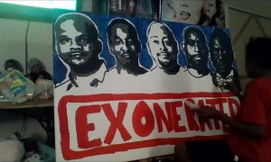 Painting a Tribute to the Central Park Five