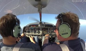 Airplane Spinning Over Ocean for Spin Training
