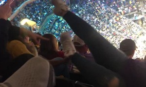 Grizzlies Fan Falls Down Seat Row