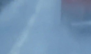 Convertible Driver Disregards Storm