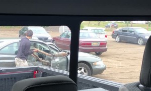 Man Has Some Trouble Packing Spare Parts