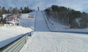 RC Cars Race Up a Steep Snow Slope