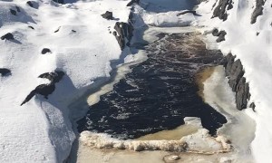 St. Louis River Ice Starting to Break Off