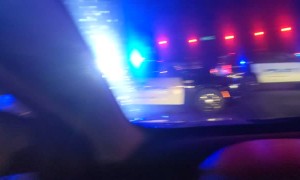 Police Chase Construction Vehicle Very Slowly