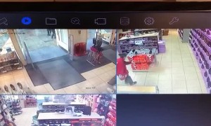 Shoplifter Slips Over After Slipping Past Security Scanner