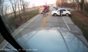 Impatient U-Turn Leads to Accident With a Firetruck