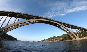 Giant Jump from a Big Bridge