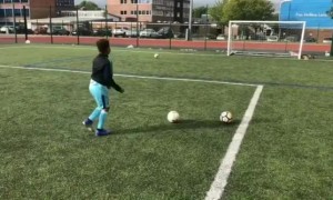 This kid's amazing soccer skills earn him a brand new PS5
