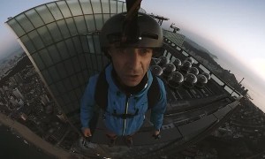 Base Jumping From 101 Floor Skyscraper