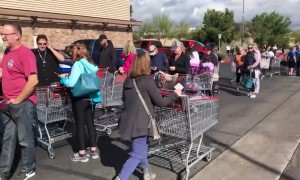 Here's what Friday morning at a neighborhood Costco looks like