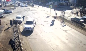 Ambulance Accident at an Intersection