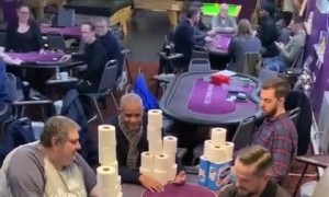 Betting With Toilet Paper at Poker Table
