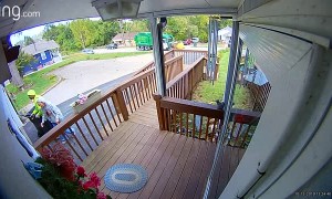 Sanitation Worker Helps Elderly Lady