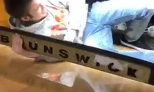 Man Throws Himself Down Bowling Alley