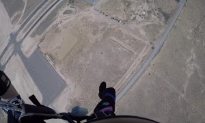 Skydiver in New Mexico Jumps for a Gender-Reveal Party