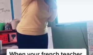 Teacher Demonstrates The Art of Sneezing