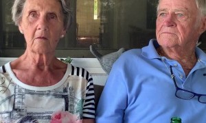 Married Couple Seems Anxious for Social Distancing