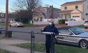 Pizza Delivery While Practicing Social Distancing