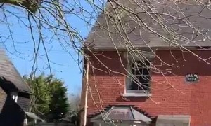 92-year-old grandpa gets sung 'happy birthday' from a distance