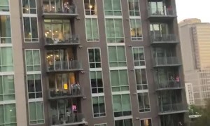 Apartment Buildings Applaud Essential Workers in Atlanta