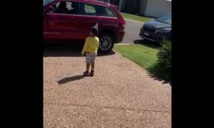 Boy Celebrates Quarantine Birthday