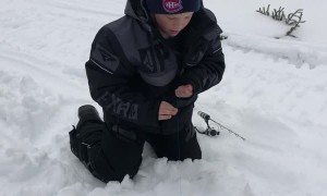 Extreme Excitement Over Huge Ice Fishing Catch