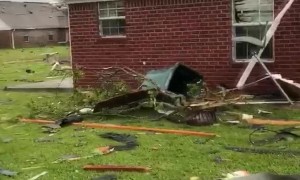 Aftermath of Massive Storm in Monroe Louisiana