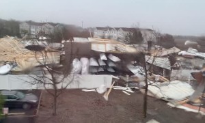 Severe Rain Storm Blows Through New Jersey Marina