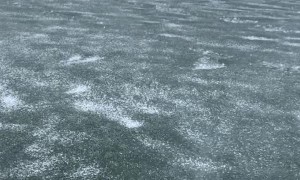 Driving on Late Ice in South Dakota