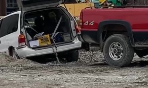 Using Seat Belts to Tow a Car