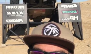 A Sand Dunes Jump from an Interesting Perspective